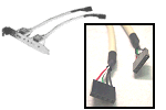 (94-3986) Dual USB to (2) 5 pin sockets